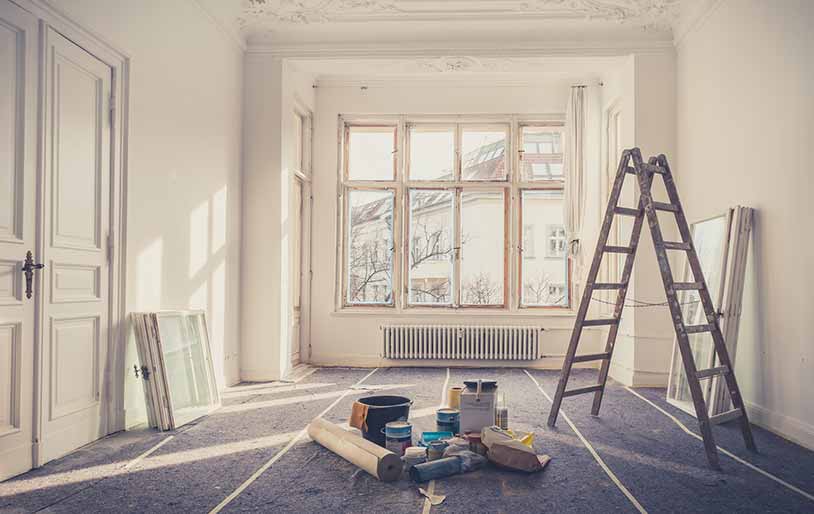 Des travaux dans un appartement